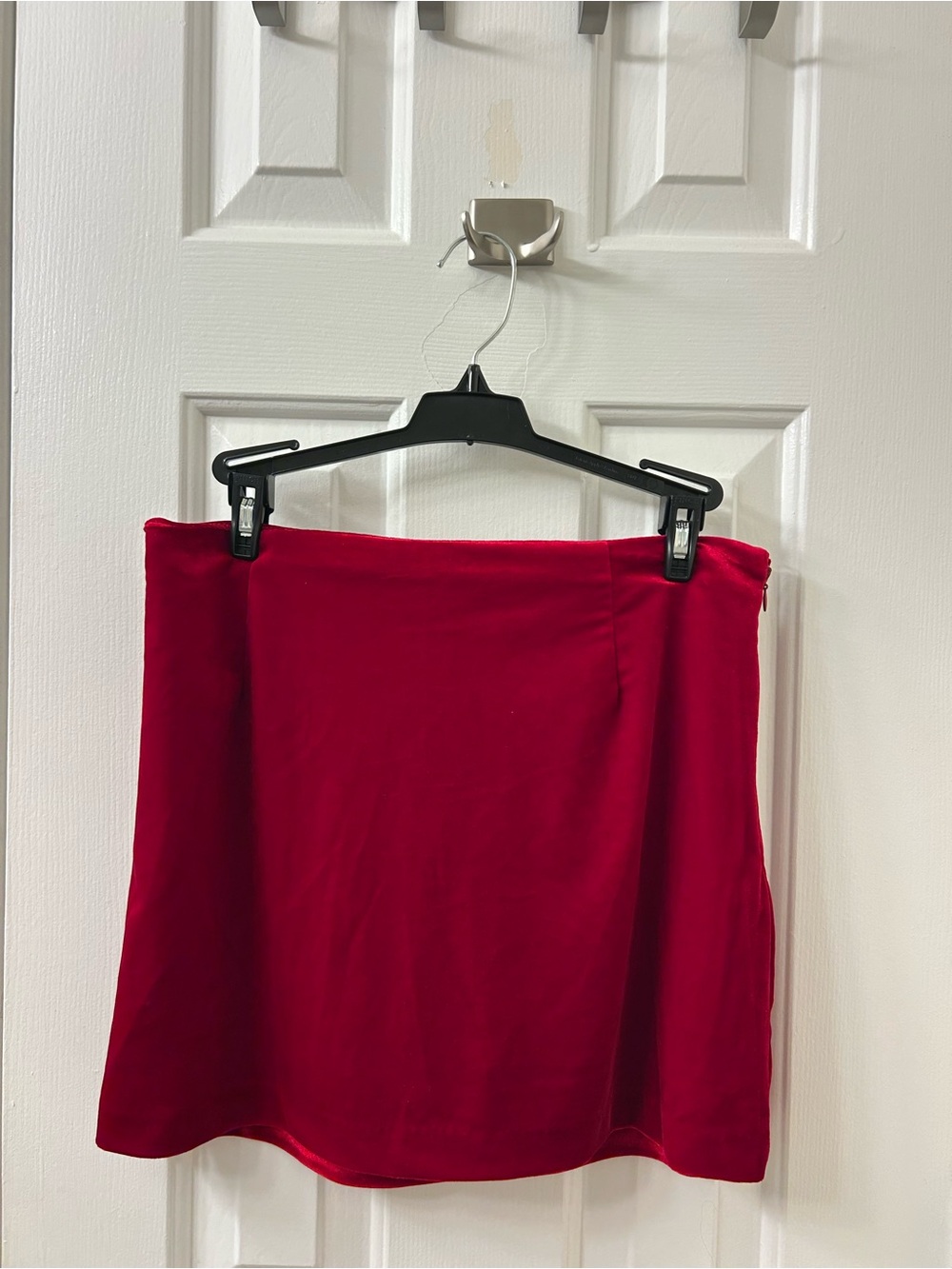 Steve Madden Red Velvet Mini Skirt